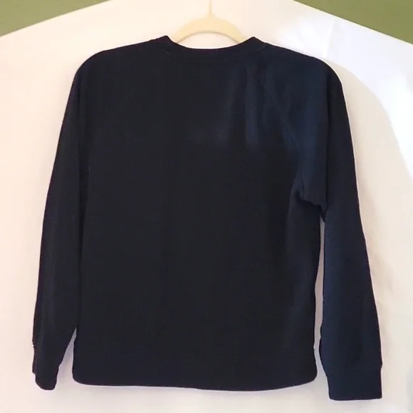 WOMEN'S FOREVER 21 SWEATSHIRT BLACK SIZE SMALL"1-800-I-NEED-PIZZA" - Picture 4 of 4